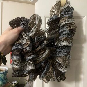 Hand crochet scarf